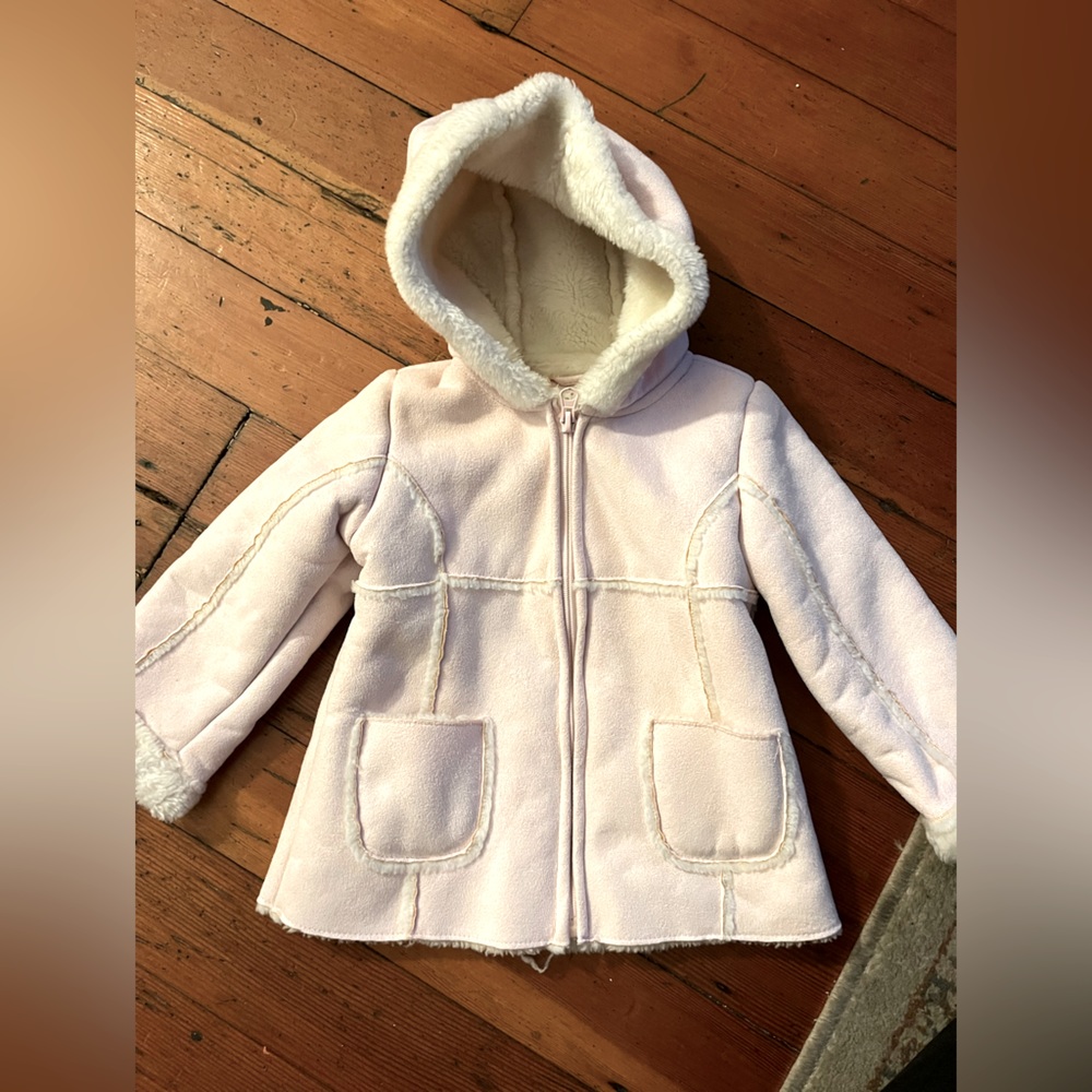 Shearling light pink jacket
